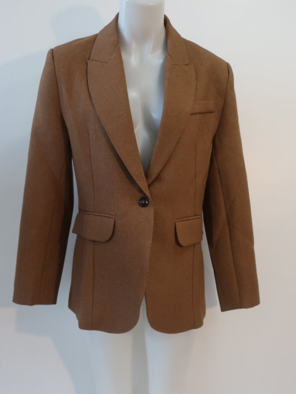 NWT Womens Parentezi Camel Brown (Item-13) Aria Sport Coat Blazer Jacket XS - Picture 6 of 13